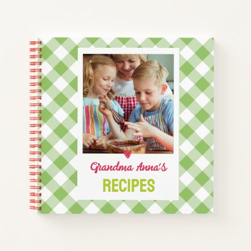 Personalized Cookbook Your Photo Recipe Notebook