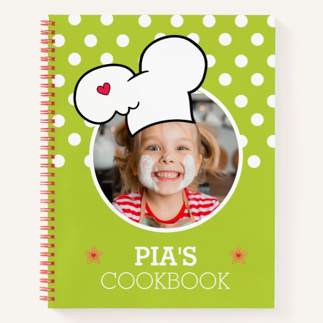 Personalized Cookbook (Your Photo) Recipe Notebook (Front)