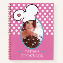Personalized Cookbook (Your Photo) Recipe Notebook