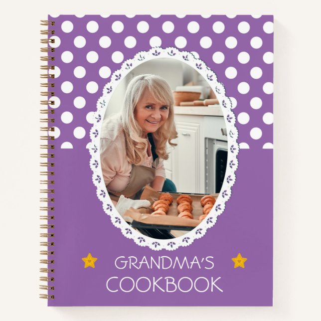 Personalized Cookbook (Your Photo) Recipe Notebook (Front)