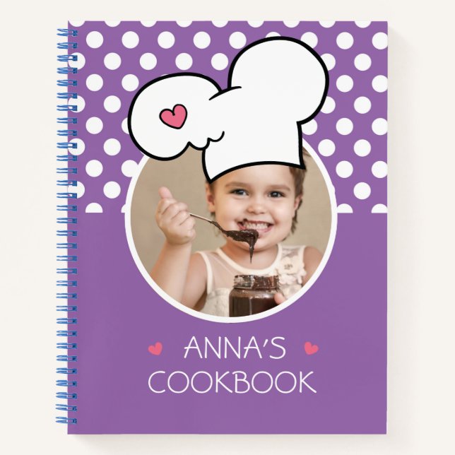 Personalized Cookbook (Your Photo) Recipe Notebook (Front)