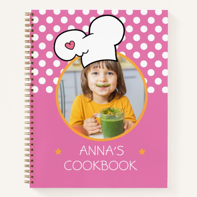 Personalized Cookbook (Your Photo) Recipe Notebook (Front)