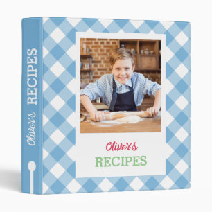 Personalized Cookbook (Your Photo) Recipe Notebook 3 Ring Binder