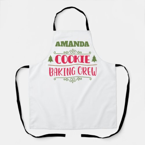 Personalized Cookie Baking Crew Apron