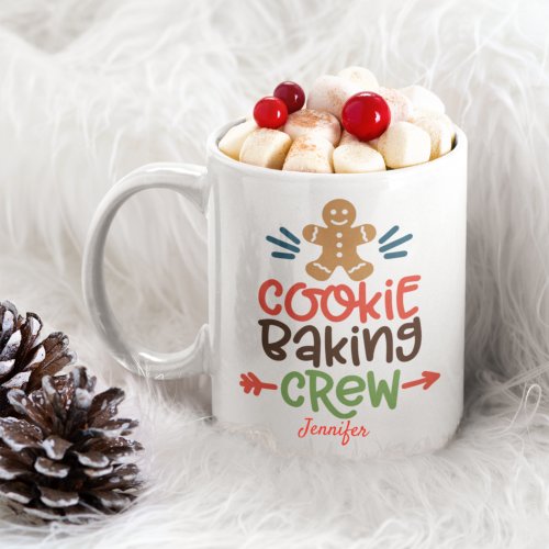 Personalized Cookie Baking Crew Coffee Mug