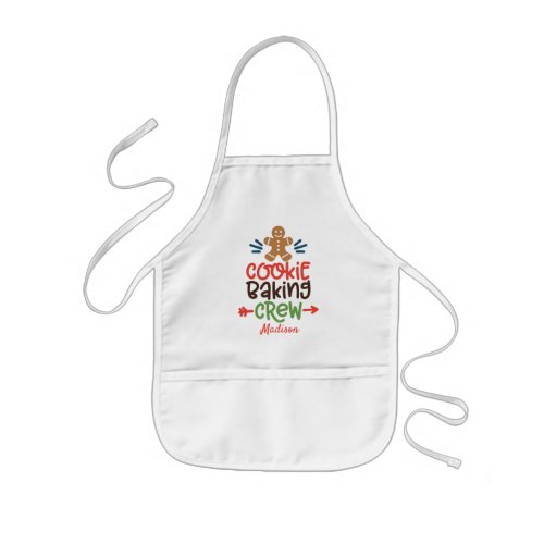Personalized Cookie Baking Crew Kids Apron