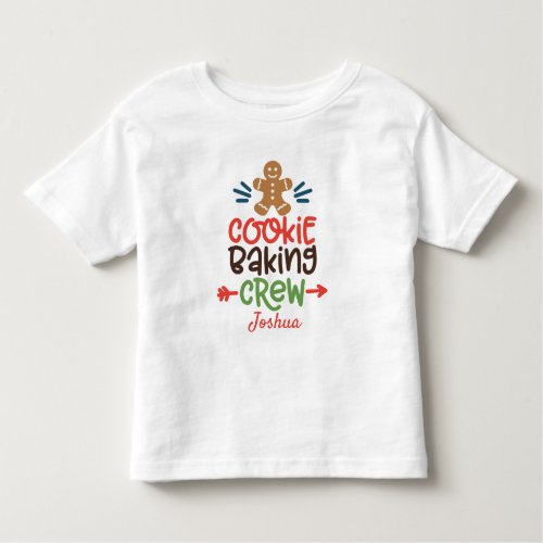 Personalized Cookie  Baking Crew Toddler T_shirt