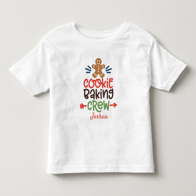 Personalized Cookie  Baking Crew Toddler T-shirt (Front)