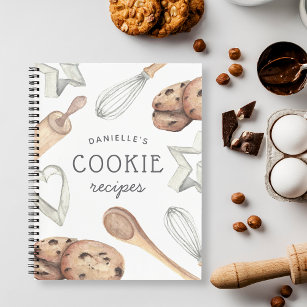 Personalized Cookie Baking Recipe Notebook