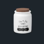 Personalized Cookie Jar<br><div class="desc">Personalize this cookie jar with your family's last name. Cute gift to give during the holidays with your special treat inside.</div>