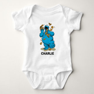 Personalized Cookie Monster Crazy Cookies Baby Bod Bodysuit
