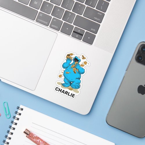 Personalized Cookie Monster Crazy Cookies Sticker