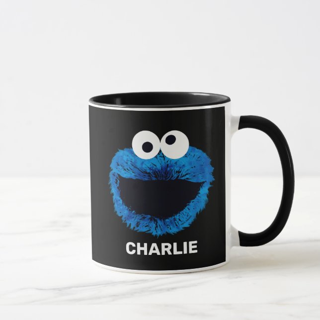 Personalized Cookie Monster | Watercolor Trend Mug (Right)