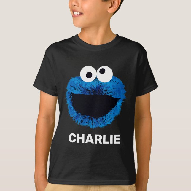 Personalized Cookie Monster | Watercolor Trend T-Shirt (Front)