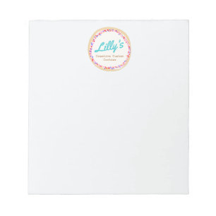 Personalized Cookie or Cupcake Notepad