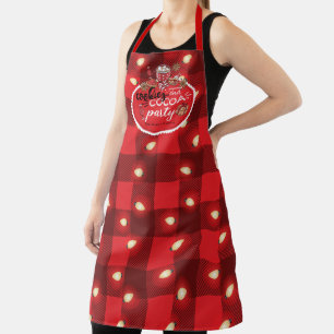 Personalized Cookies and Cocoa Christmas Party Apron