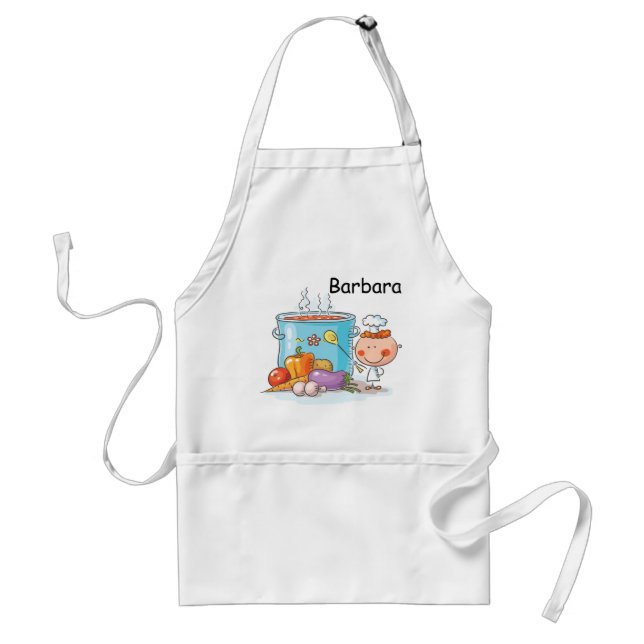 Personalized Cooking Adult Apron (Front)
