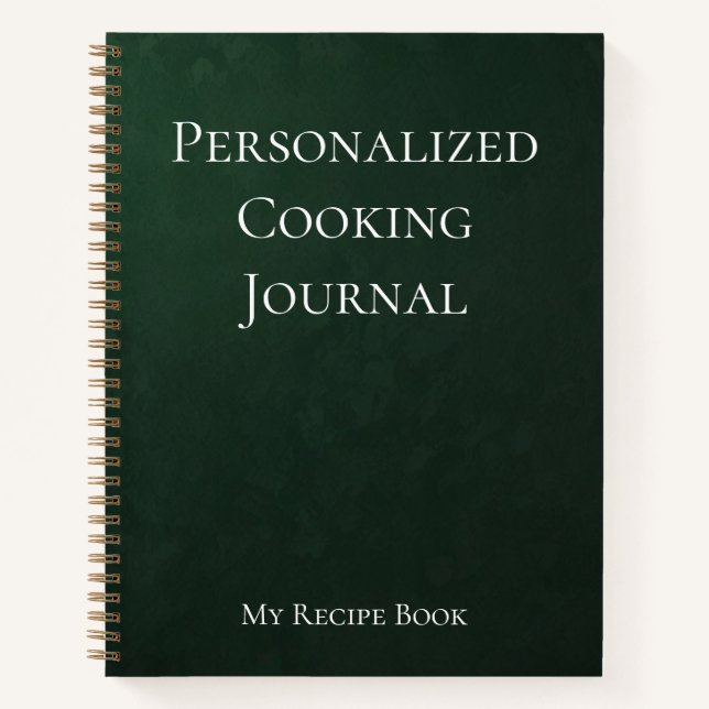 Personalized Cooking Journal (Front)