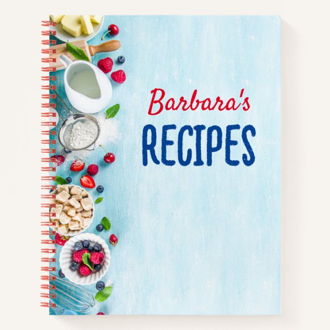 Personalized Cooking Notebook (Front)