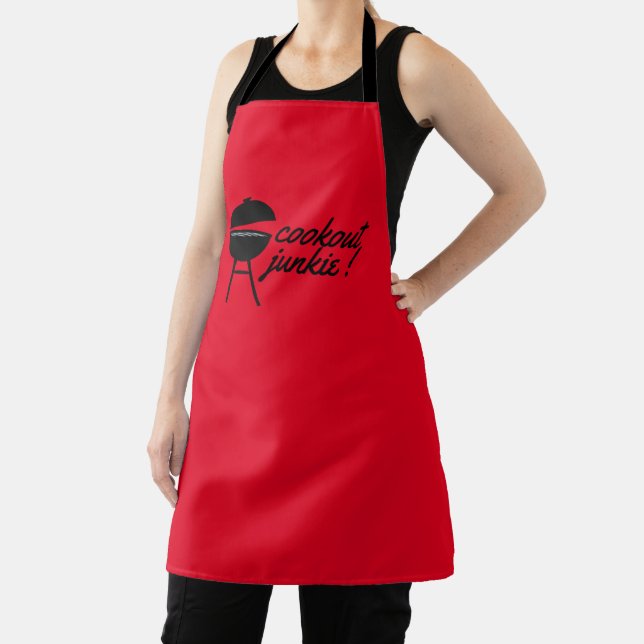 Personalized Cookout Junkie Griller Chef Baker Apron (Insitu)