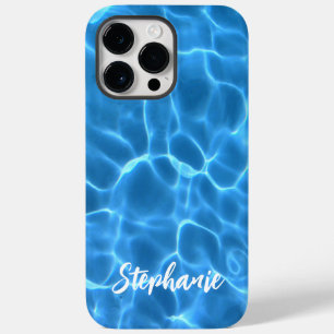 Personalized Cool Blue Swimming Pool Photo Case-Mate iPhone 14 Pro Max Case