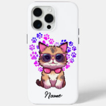 Personalized Cool Cat in Sunglasses Case