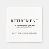 Personalized Cool Custom Retirement Party