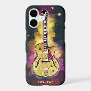 Personalized Cool Funky Abstract Guitar Art iPhone 17 Case