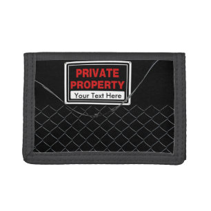 Personalized Cool Funny Unique Tri-fold Wallet