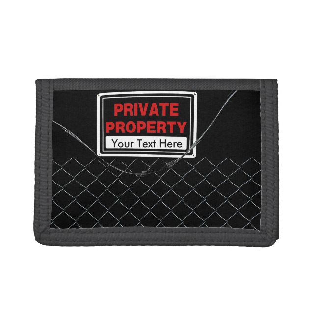 Personalized Cool Funny Unique Trifold Wallet (Front)