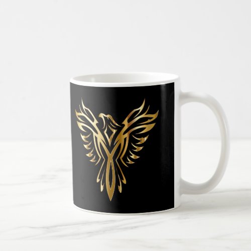 Personalized Cool Gold Phoenix Coffee Mug