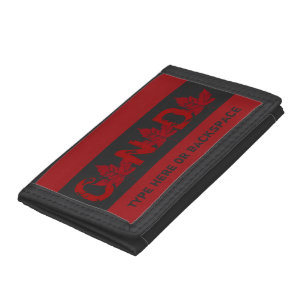 Personalized Cool Retro Canada Wallet