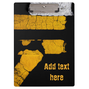 Personalized Cool Road Paint Clipboard