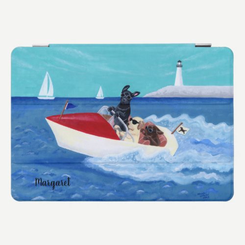 Personalized Cool Summer Labradors Painting iPad Pro Cover