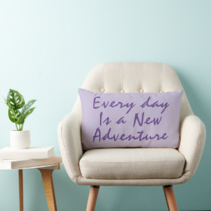 PERSONALIZED COOL TEXT QUOTE SIMPLE STYLISH MODERN LUMBAR PILLOW