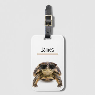 Personalized Cool Tortoise Luggage Name Tag