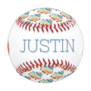 Personalized Coolest Dad Ever Baseball
