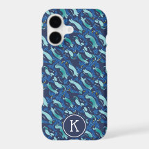 Personalized COOLEST Navy Blue Allover Penguin