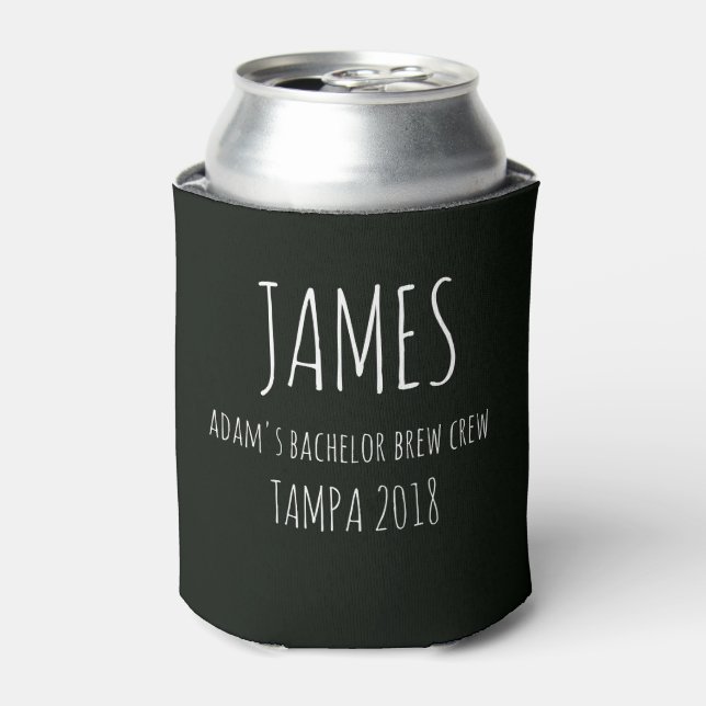Personalized Coolies, Wedding bachelor can cooler (Can Front)