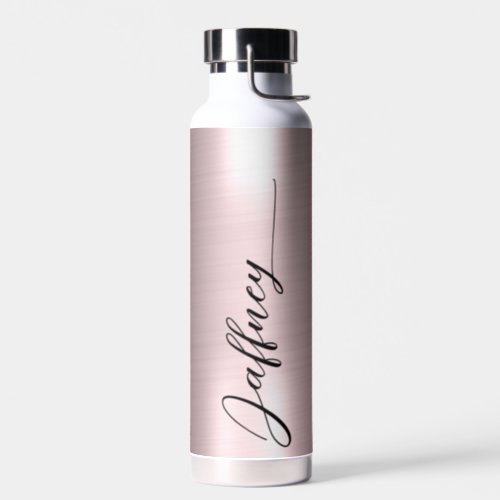 Personalized Copper And Gold Background Water Bottle