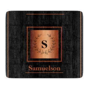 Personalized Copper-Embellished Cutting Board