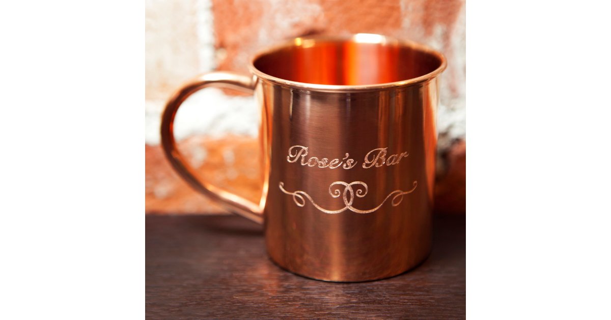 Set of 2 Engraved Copper Mugs - Alchemade