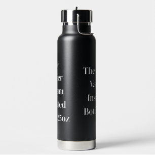 Personalized Copper Vacuum Insulated 25oz Black Water Bottle