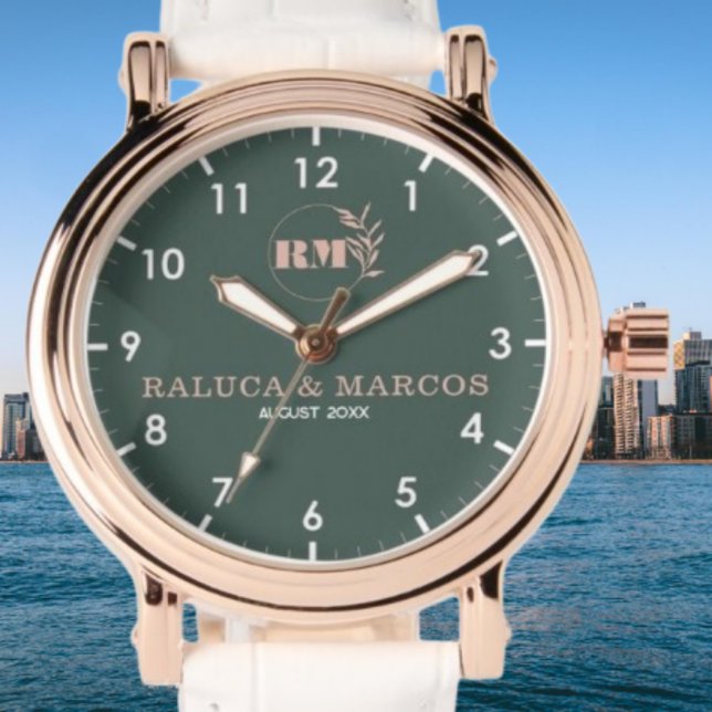 Personalized copule names minimal monogram  watch (Creator Uploaded)