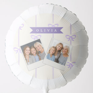 Personalized Coquette Bow Name Girly Aesthetic Balloon
