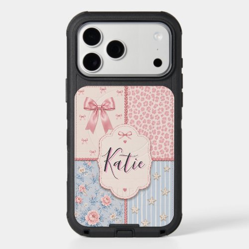 Personalized Coquette Patchwork Phone Case