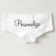 Personalized coral heart womens boyshort underwear