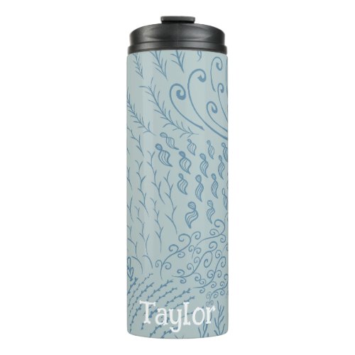 Personalized  Coral Reef Shell Print Thermal Tumbler