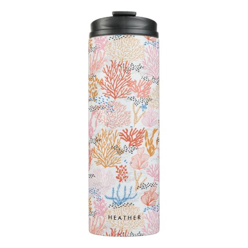 Personalized  Coral Reef Thermal Tumbler