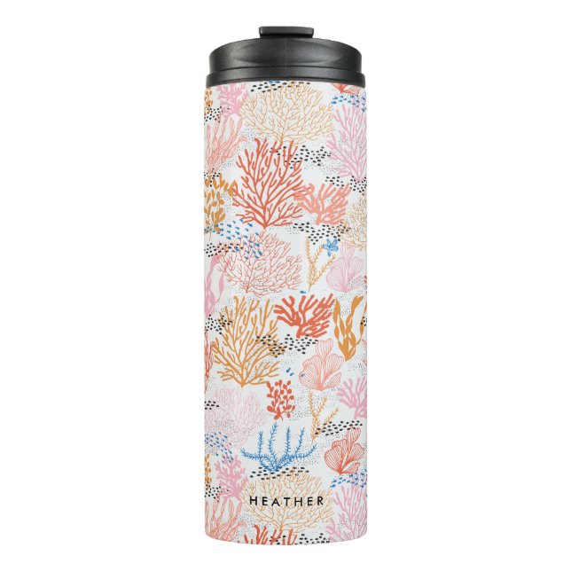 Personalized | Coral Reef Thermal Tumbler (Front)